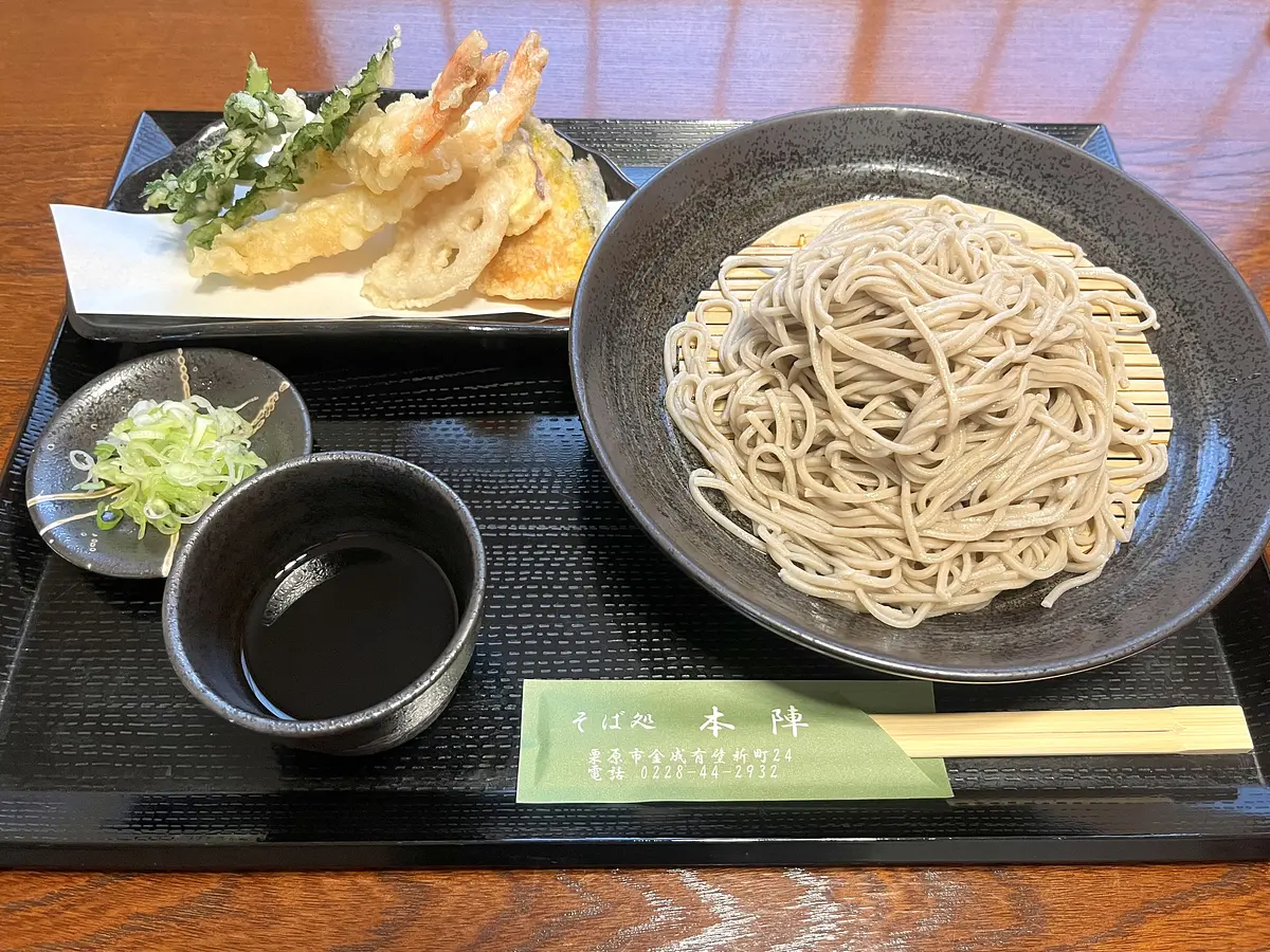 十割蕎麦の天ざる