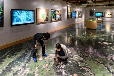 雲一つない航空写真