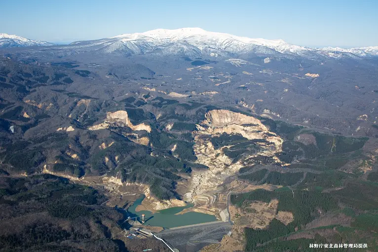 荒砥沢地すべり地