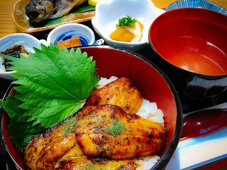 いわな養魚発祥の地 数又養魚場 岩魚の館【岩魚かば焼き丼】