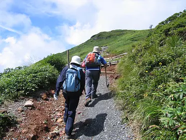 栗駒山の登山道